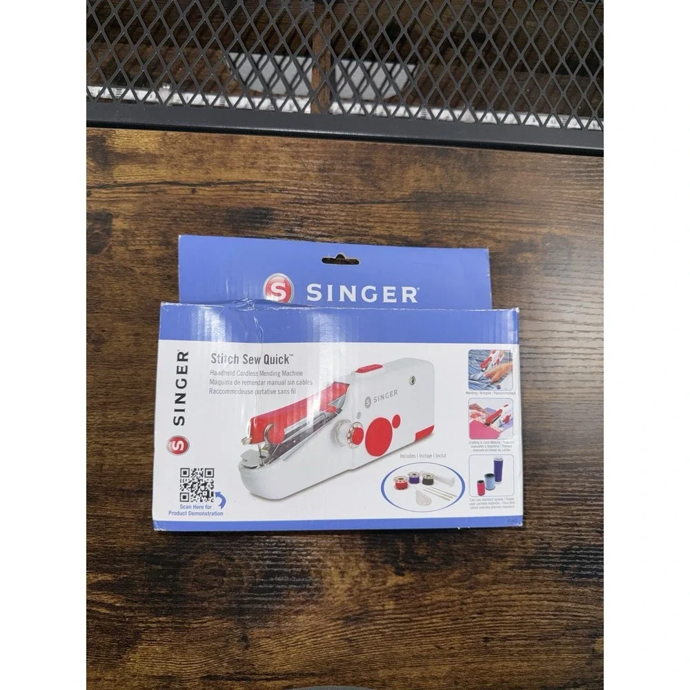 SINGER‎ Stitch Sew Quick + Cordless Mending Machine, White NEW Portable Handheld